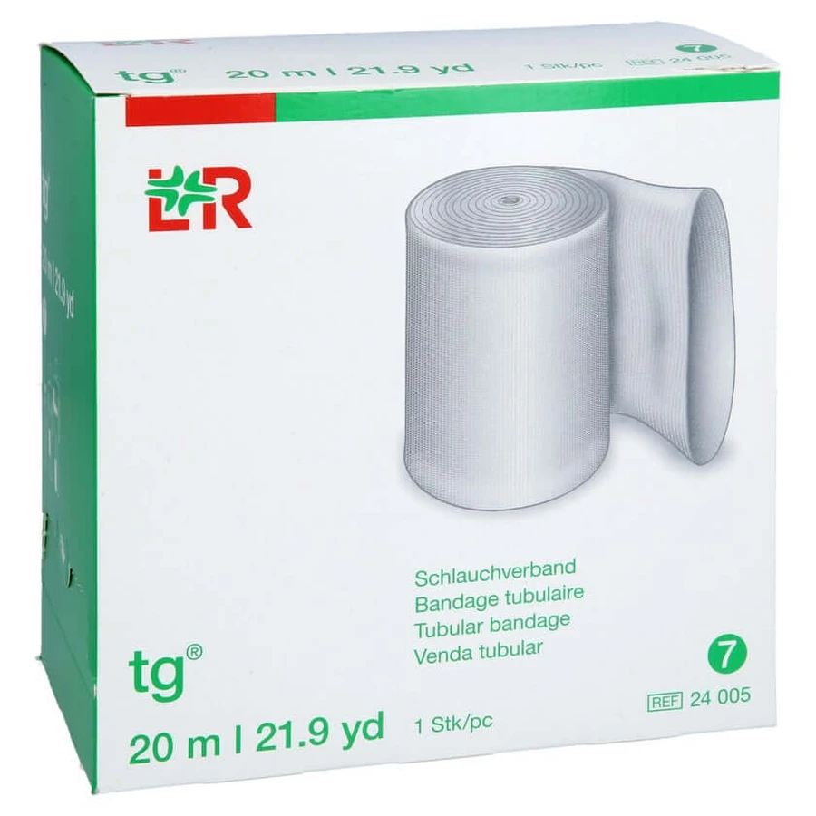 TG tubular bandage size 7 20 m white 1 pc