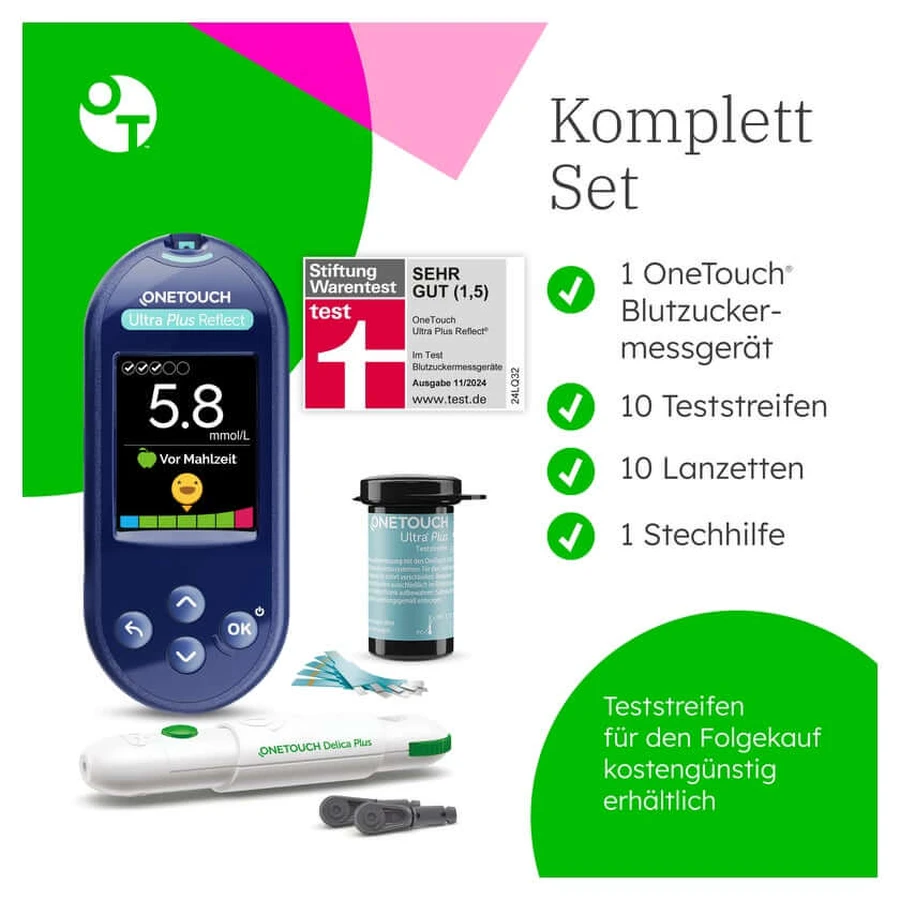 Misuratore di glicemia OneTouch Ultra Plus Reflect (mmol/L) 1 pz.