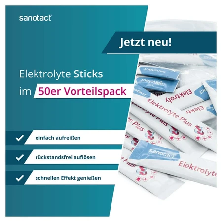 Sanotact Electrolyte Plus Powder 50 szt.: ceny i cechy