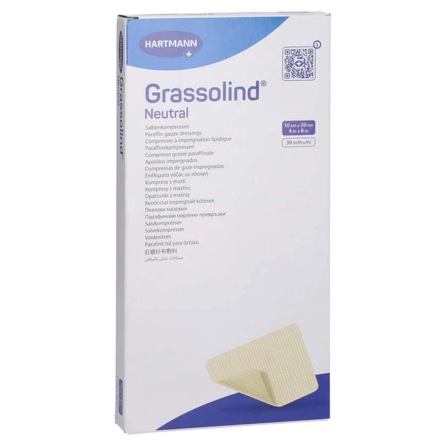 Grassolind pomada compresas 10x20 cm ste 30 uds.