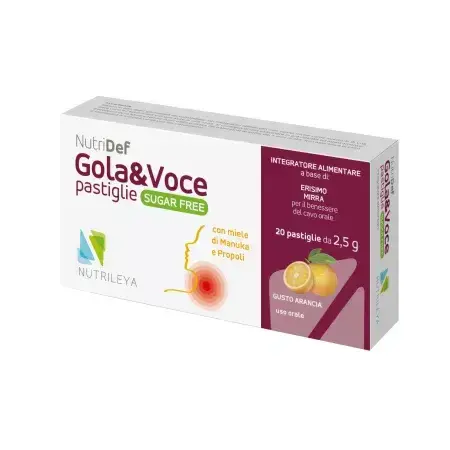 Nutridef gouttes à mâcher au miel de manuka et à l'orange Gola & Voce, Nutrileya