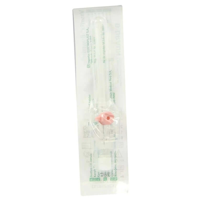 Vasofix bruine naald 20 G 33 mm roze 1 st