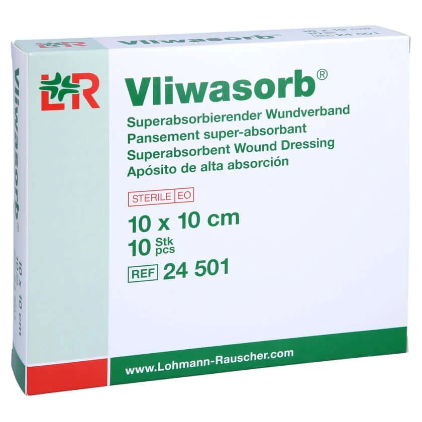 Vliwasorb superabsorberend absorberend steriel 10 st.