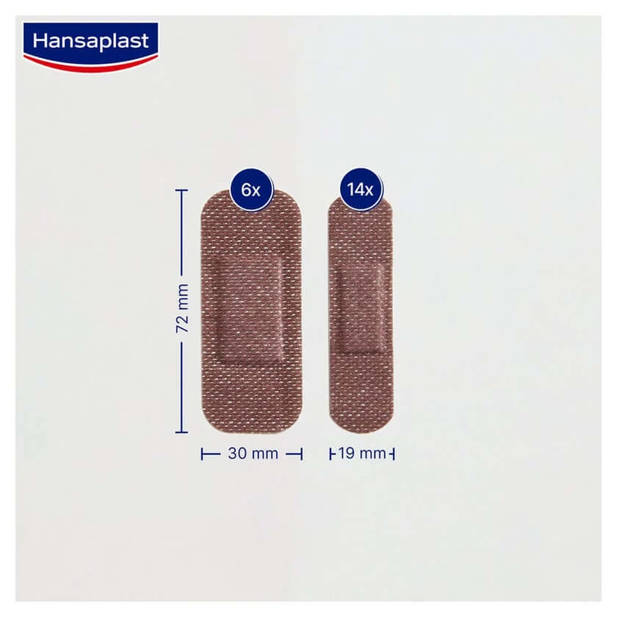 Hansaplast Sensitive pleisterstrips huid 20 st