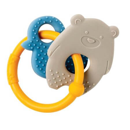 Silicone teething ring for Bear and Duck, Nattou