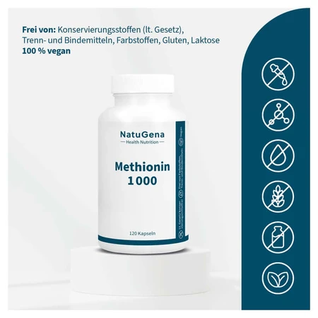 Metionină 1000 Capsule 120 Capsule