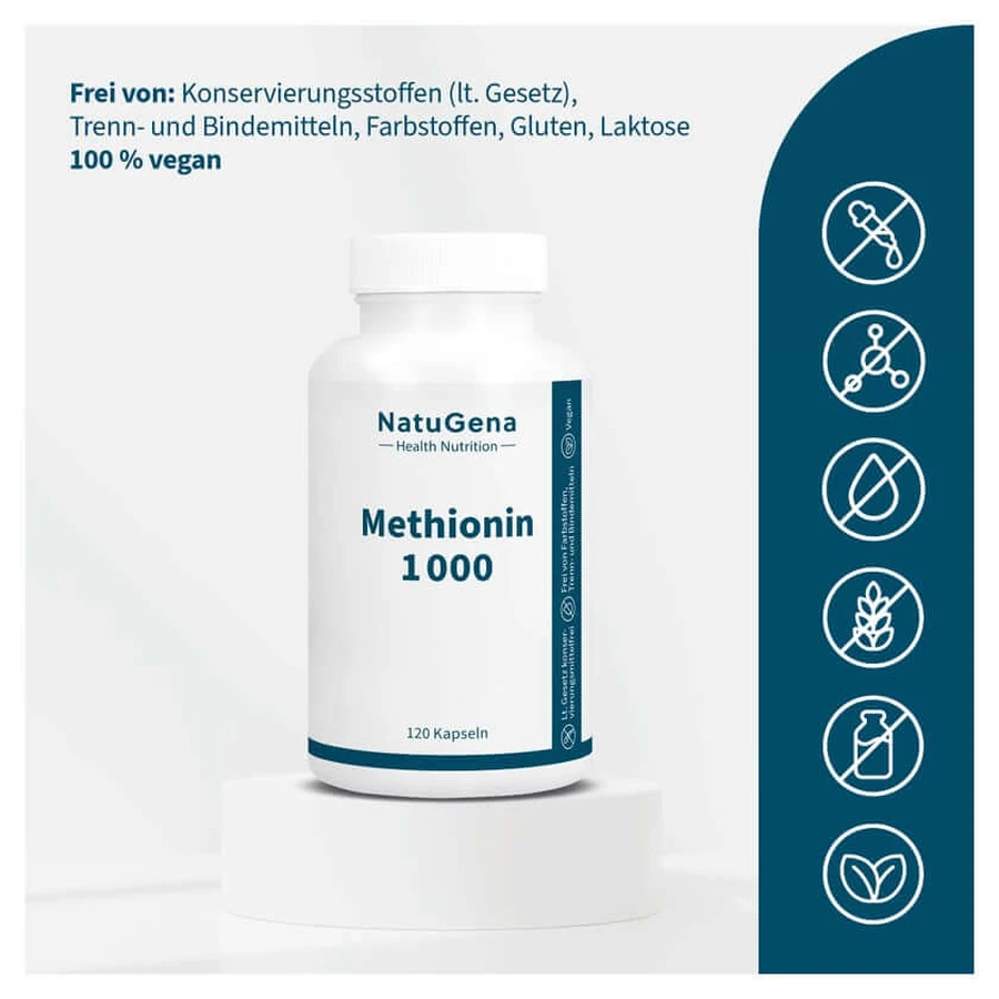 Metionină 1000 Capsule 120 Capsule