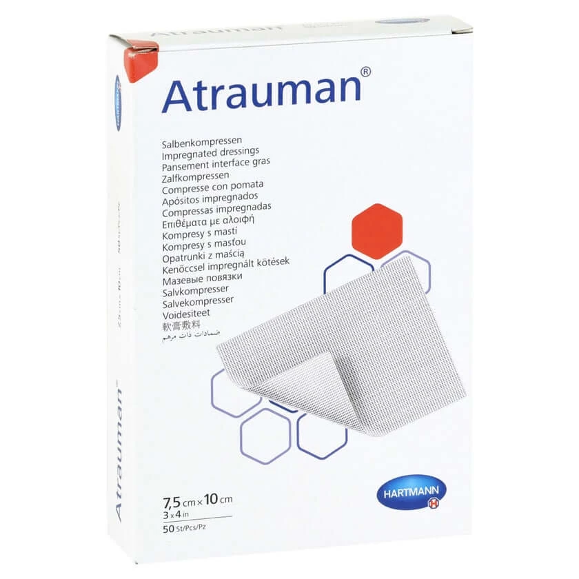 Atrauman 7,5x10 cm steriele kompressen 50 stuks.