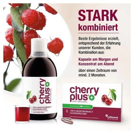 Original Concentrado de Cerezas Agrias Montmorency - Cherry PLUS® 500 ml