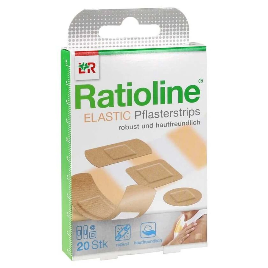 Ratioline Strisce di gesso elastico in 4 misure 20 pz.