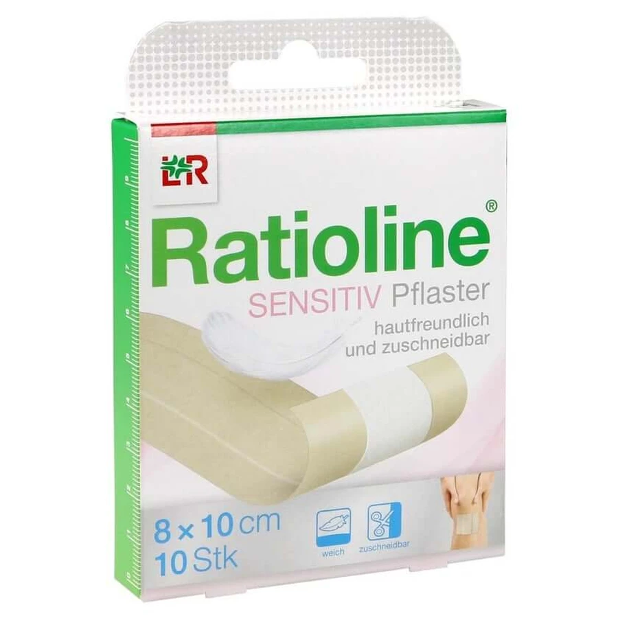 Ratioline Pansement rapide sensible 8 cm x 1 m 1 pc