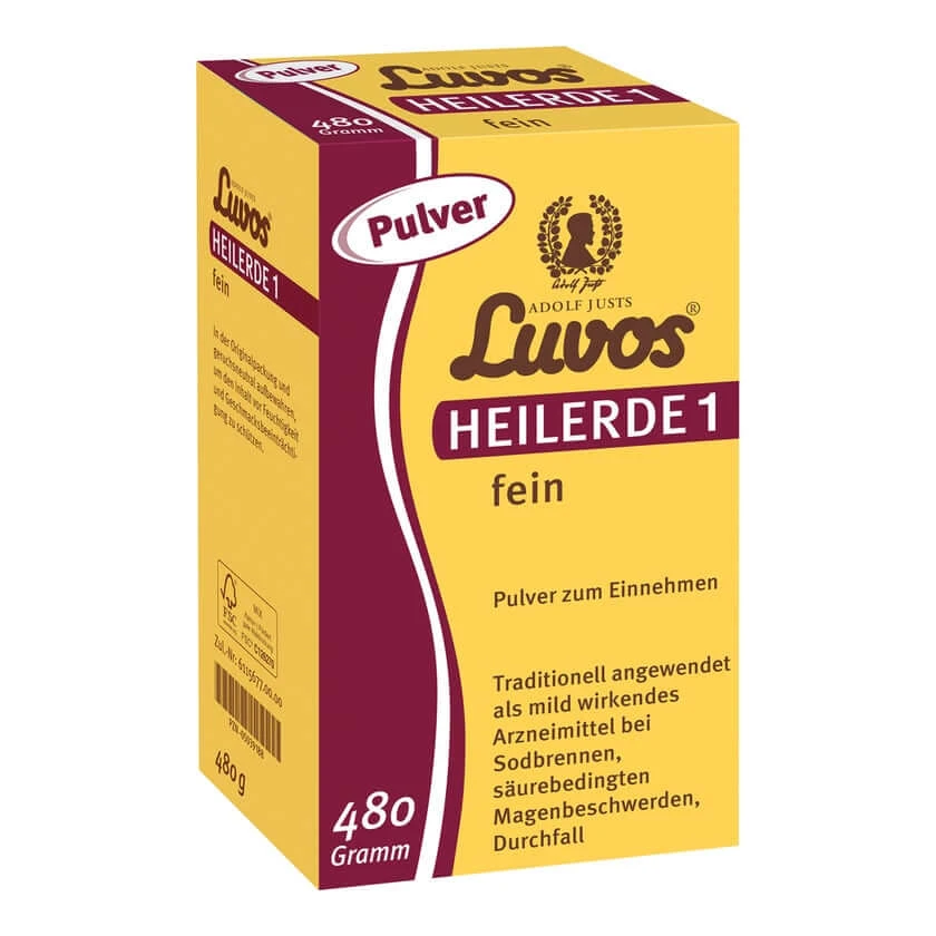 Luvos helende klei 1 fijn poeder 480 g