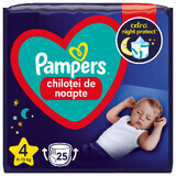 Stop&amp;Protect night nappies, No.4, 9-15 kg, 25 pcs, Pampers