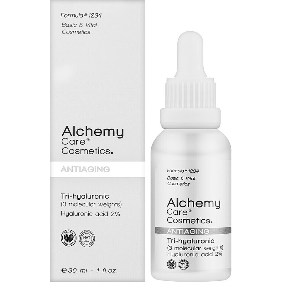 2% Tri-Hyaluronic Ácido Hialurónico Serum Concentrado, 30 ml, Alchemy