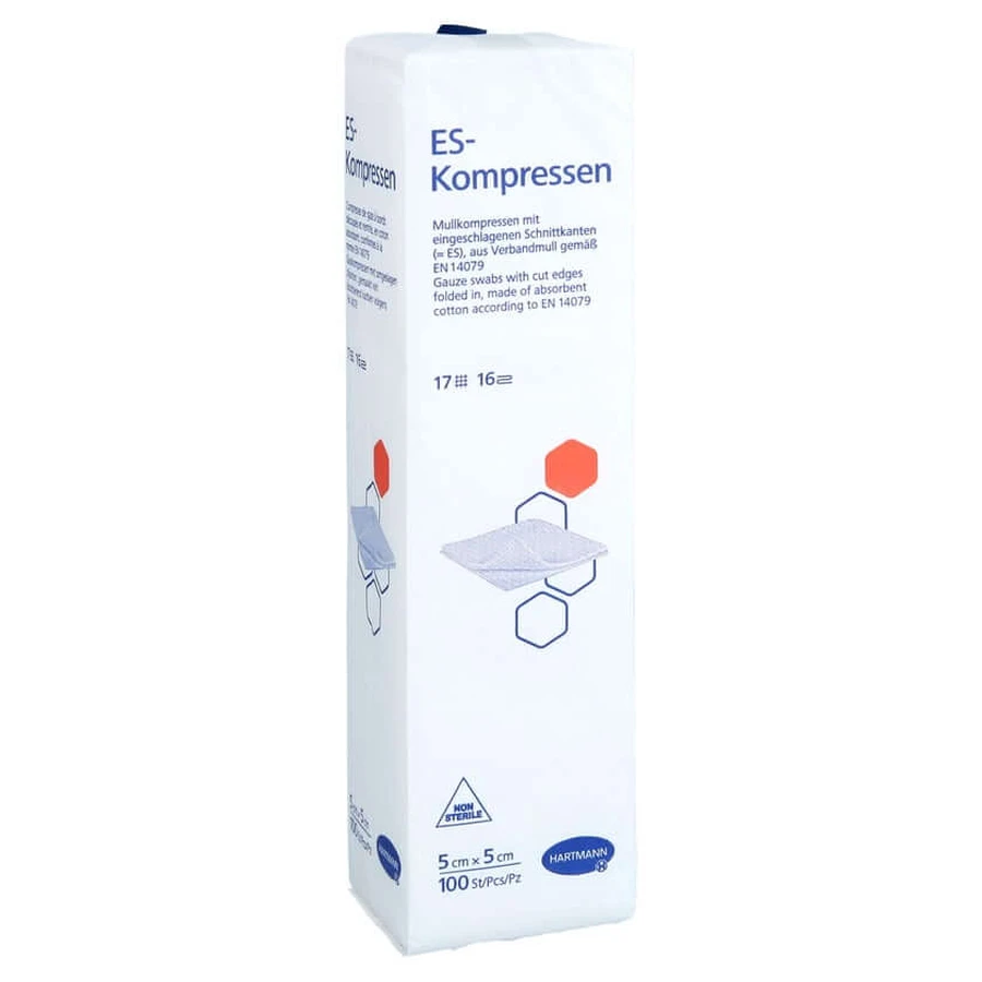Compresele Es, nesterile, 5x5 cm, 16 straturi, 100 buc.