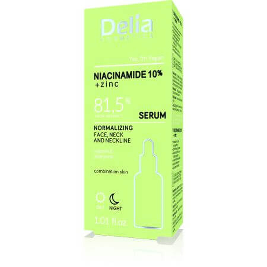 Siero normalizzante con niacinamide 10% Normalizzante, 30 ml, Delia Cosmetics