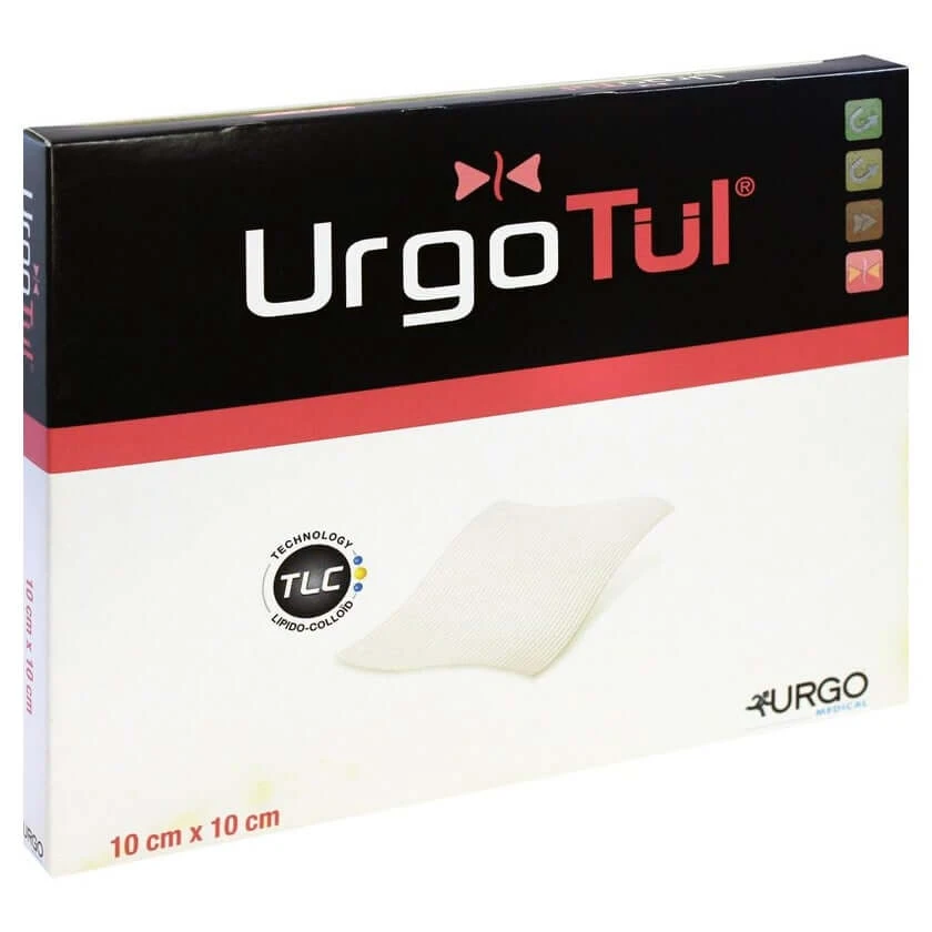 Urgotül gaaskompressen 10 x 10 cm, 10 stuks