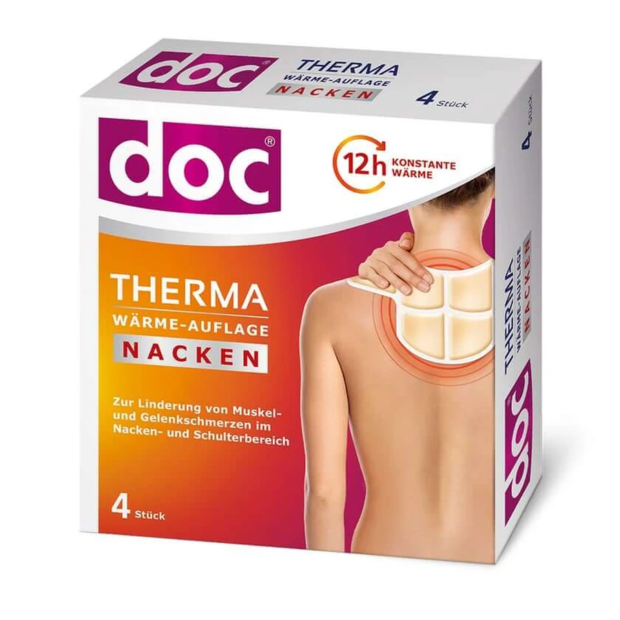 doc Therma – poduszka rozgrzewająca na szyję, zestaw 4 sztuk: ceny i cechy