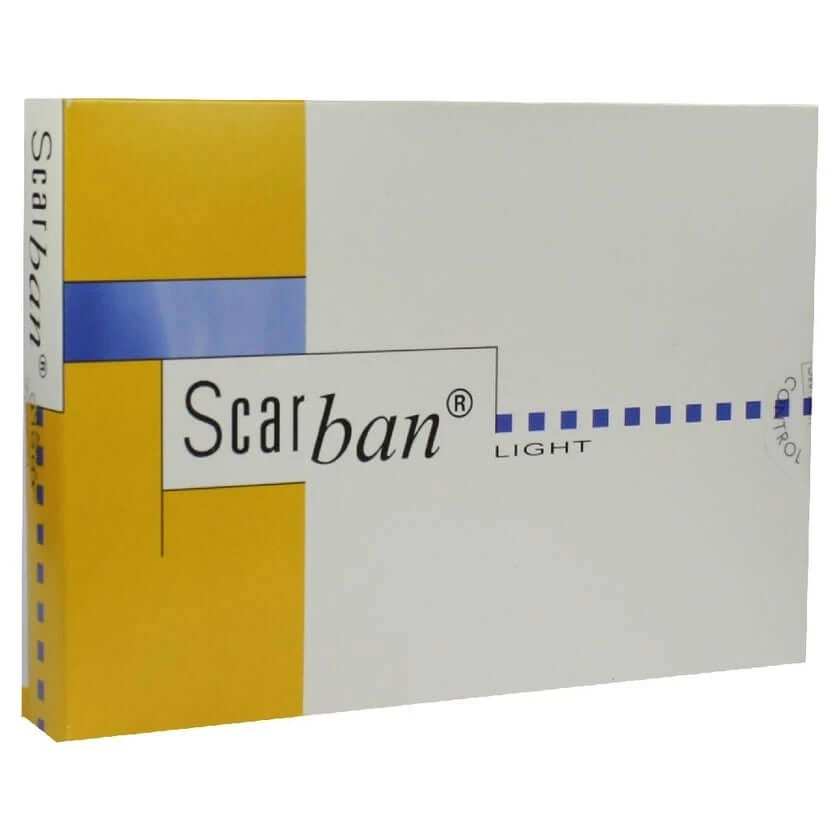 Scarban licht siliconenverband 5 x 15 cm, 2-pack