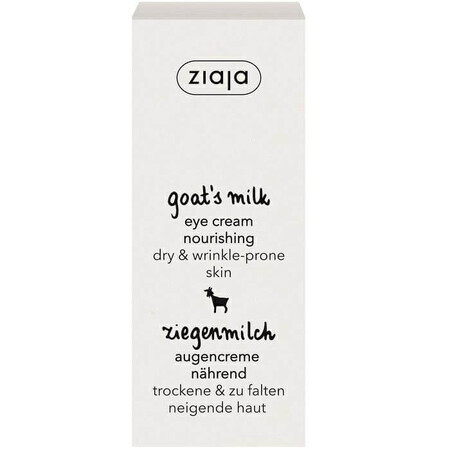 Crème hydratante pour les yeux au lait de chèvre, 15 ml, Ziaja