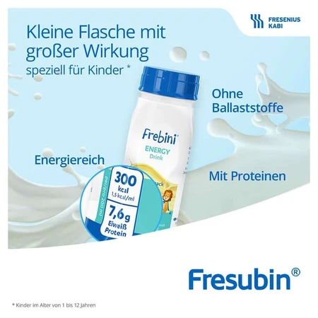 Frebini Energy Nutritional Drink, Strawberry, 6 x 4 x 200 ml