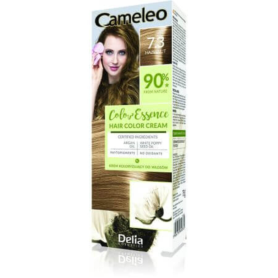 Vopsea de par Cameleo Color Essence, 7.3 Hazelnut, Delia Cosmetics