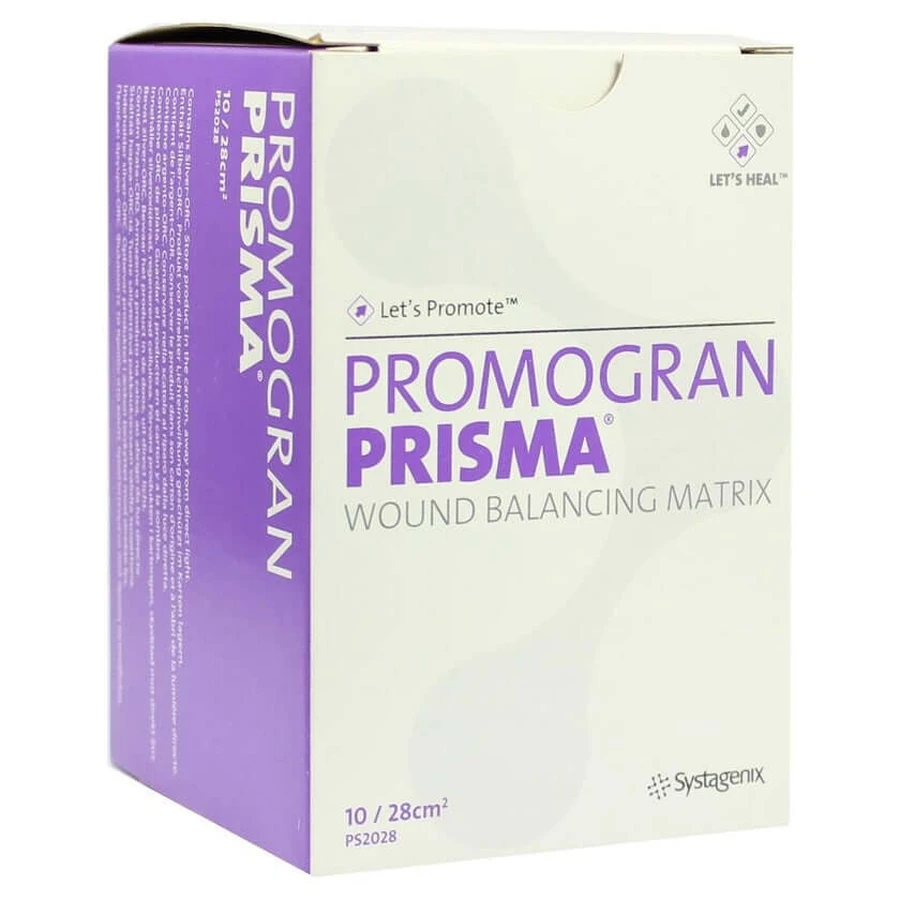 Tampons Promogran Prisma 28 cm², paquet de 10