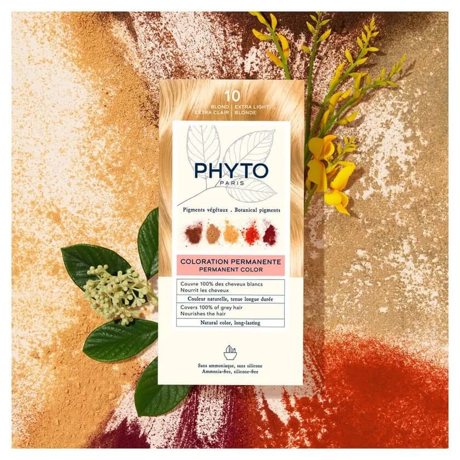 PHYTO PARIS - Phytocolor - 10 Rubio muy claro, 1 unidad