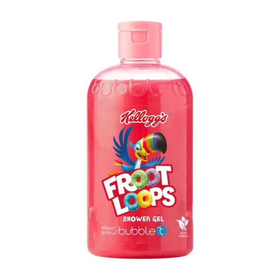 Bubble T Cosmetics Froot Loops – Sanftes, pflegendes Bade- und Duschgel mit süßem, fruchtigem Duft, 500 ml