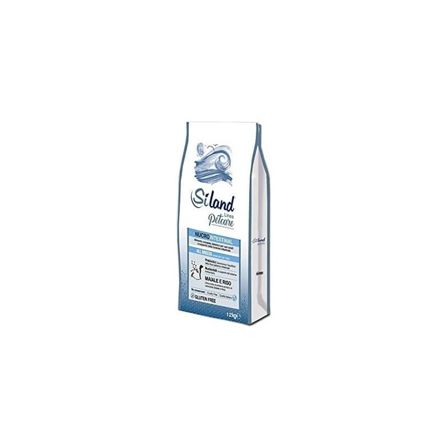 Aurora Biofarma Siland Petcare Nucrointestinal Pork & Rice - Complete Food for Adult Dogs with Digestive Issues, 12 kg