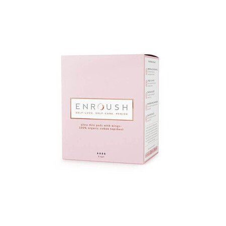 Enroush Absorbent Organic Cotton Night x 8pz