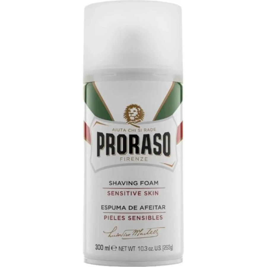 Proraso Sensitive Skin - Espuma de afeitado para piel sensible, 300 ml