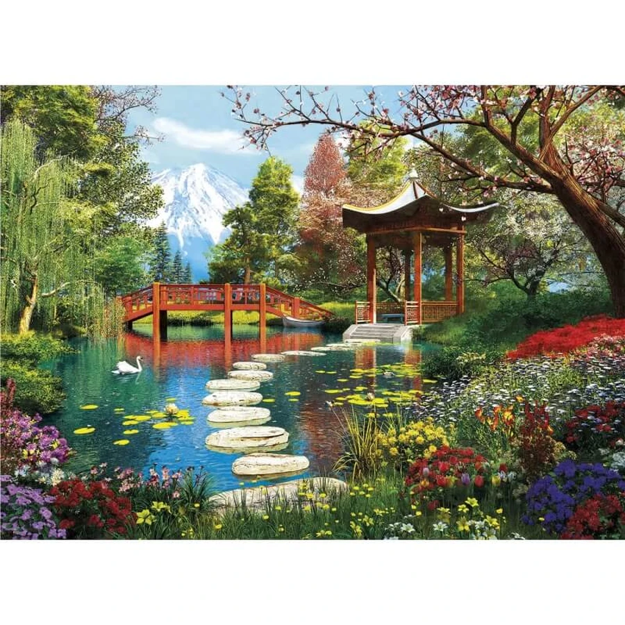 Clementoni Gardens of Fuji-puzzel van 1.000 stukjes voor volwassenen