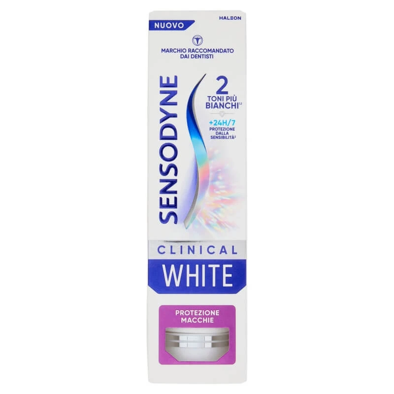 Sensodyne Clinical White - Whitening-tandpasta voor gevoelige tanden met bescherming tegen vlekken, 75 ml
