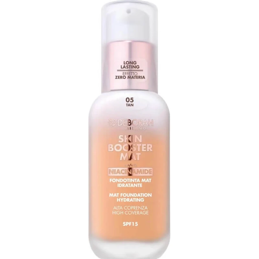 Deborah Skin booster mat spf 15 - fondotinta mat idratante - n. 05 tan