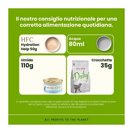 Almo nature Daily mousse cu ton și pește alb – hrană completă pentru pisici adulte, 85 g