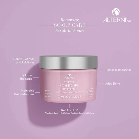 Alterna Renewing scalp care scrub to foam – exfoliant hidratant pentru păr 177 ml