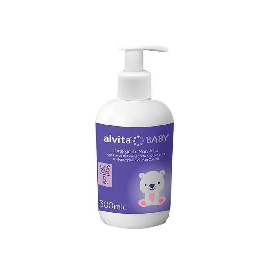 Alvita Baby - Reinigingsmiddel voor handen en gezicht, 300 ml