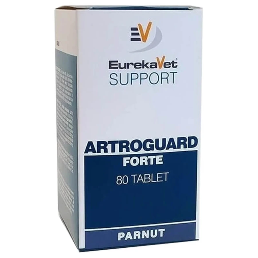 Eurekavet Support Artroguard Forte – hrană complementară pentru metabolismul articular al câinilor și pisicilor, 80 de tablete