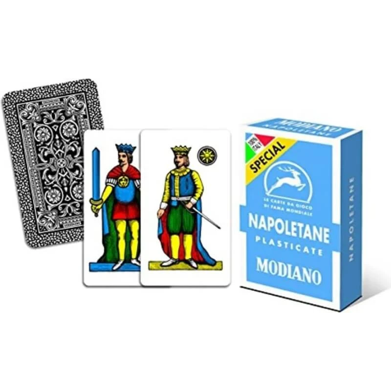 Modiano Napolitaanse speelkaarten, speciale blauwe editie – 14 pakjes van elk 40 kaarten