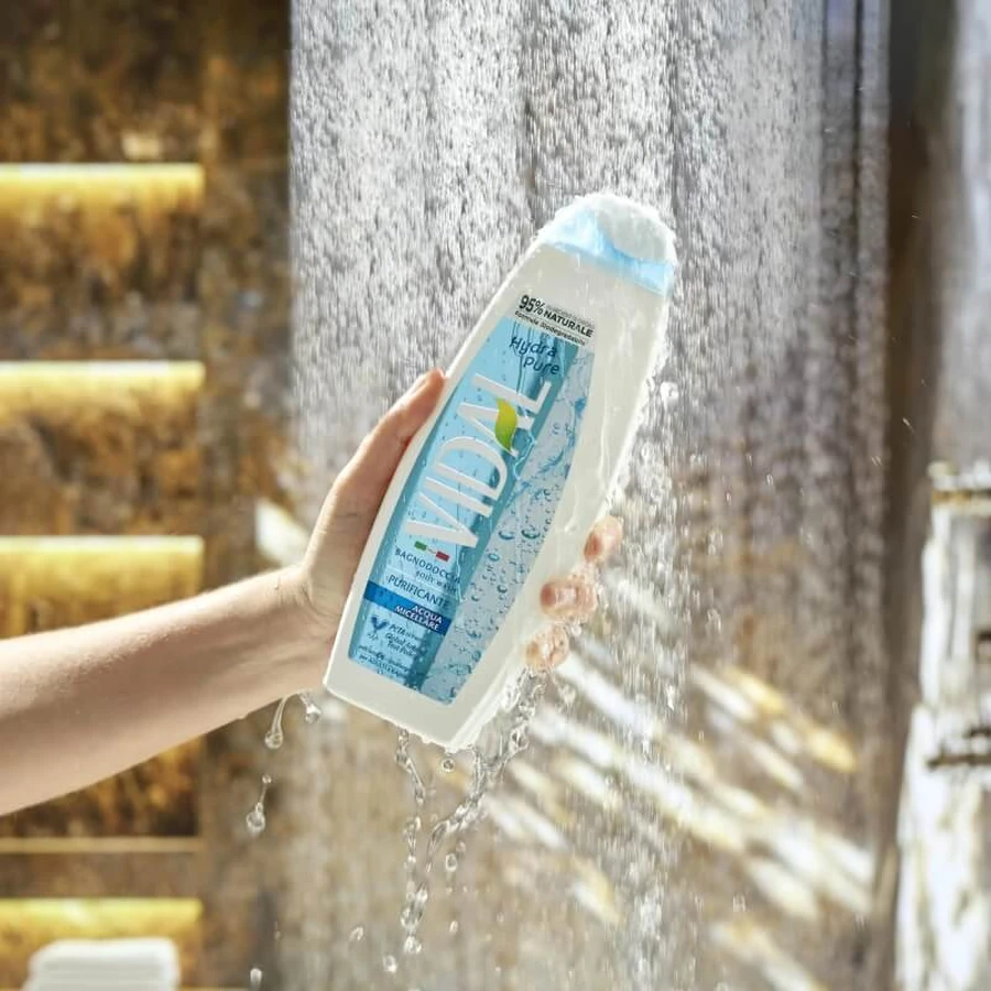 Vidal Hydra Pure - Douchegel met micellair water, 500 ml