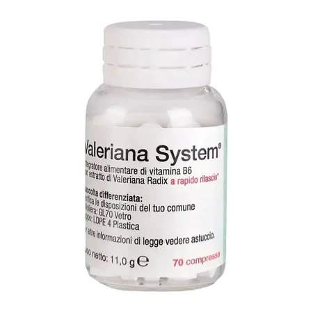 Valeriana System 70 Tabletten – Nahrungsergänzungsmittel zur Unterstützung des Schlafes