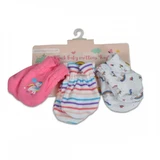 Cangaroo Kay - 3 paar roze babyhandschoentjes van puur katoen