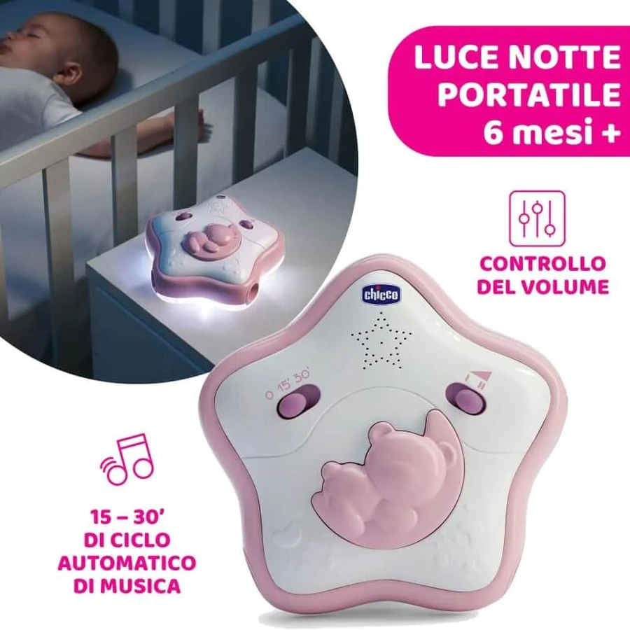 Chicco Rainbow Sky - Arco para cuna rosa