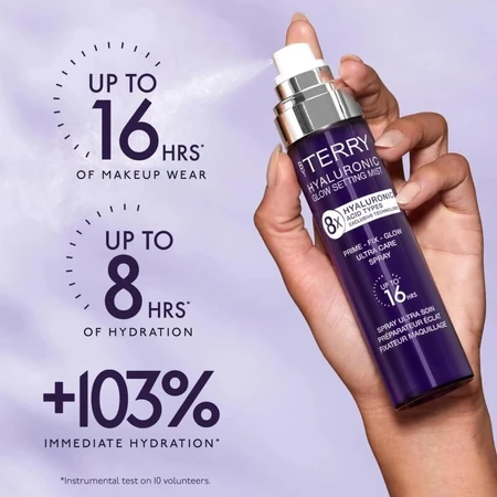 By Terry Hyaluronic Glow Setting Mist - Spray fijador de maquillaje, 100 ml