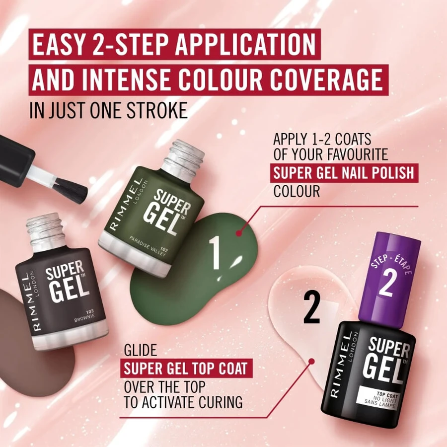 Rimmel Super Gel - Topcoat, kleur nr. 001