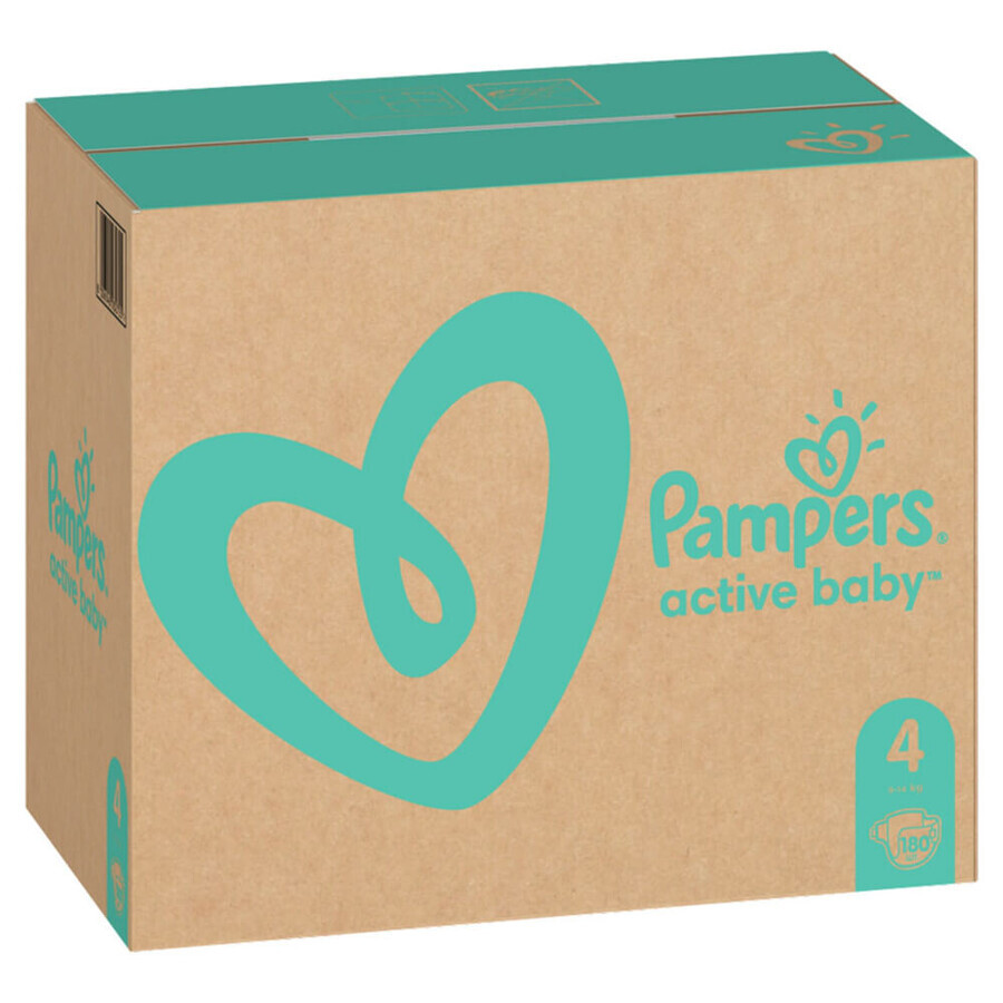 Pampers Actieve Baby 4 Maxi MSB (180)