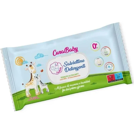 Curababy - 72 toallitas limpiadoras para bebés y niños pequeños