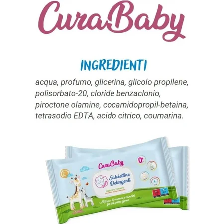 Curababy - 72 toallitas limpiadoras para bebés y niños pequeños