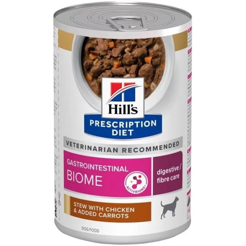 Hill's Prescription Diet Gastrointestinal Biome Kip & Groenten - Stoofpotje voor honden met maag- en darmklachten  354 gr